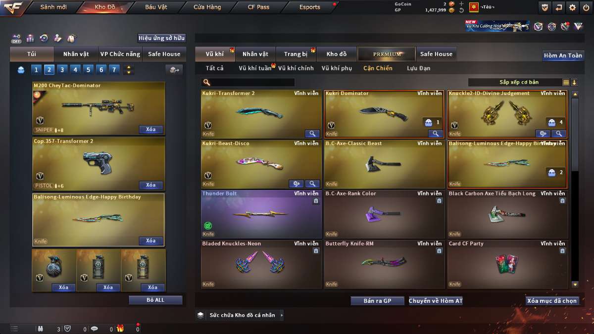 shop acc cf uy tin gia re